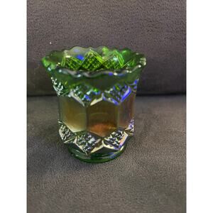 Imperial Amethyst Three In One Carnival Glass Toothpick Holder